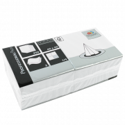 Fasana middagsserviet 40x40 cm. 3-lags, 1/4 fold. hvid 1000 stk.