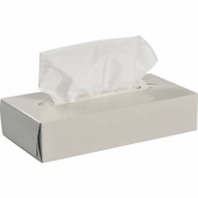 Ansigtsservietter, 2-lags, hvid, 40x100 stk.
