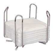 Servetth�llare f�r kaffe, 1/4-faldig, kromad metall 13x13cm