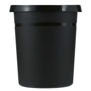 Papperskorg, plast, svart 18 ltr.