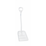 Vikan skovl med drnhuller, 1110 mm, Hvid