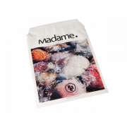 Madameposer, hvid med vand/sten tryk. 500 stk. pr. krt.