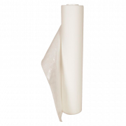 Lejepapir, neutral, 65 mtr x 50 cm. 9,5 cm. Hvid med PE-belgning, perforeret 6 rl/krt.
