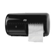 Tork 557008 Dispenser til toiletruller, Sort Twin T4