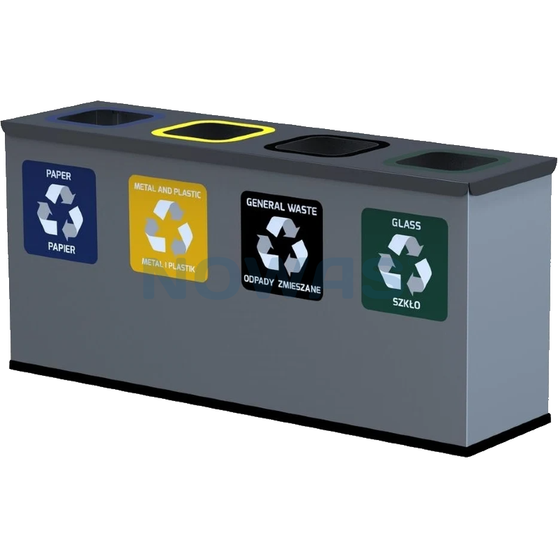 Eco Station Mini 4 til Affaldssortering - Miljøstationer - A/S