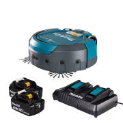 Makita Robot Vacuum Cleaner DRC200 incl. 2x5 AH batteries and charger