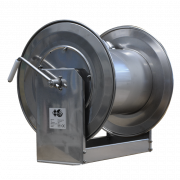 Rostfri Hgtrycksslangupprullare fr 70 m. 1/2