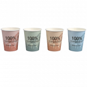 Kaffekopp, Gastro-Line, komposterbar, mngfrgad, 1000 st.