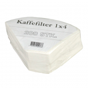 Kaffefilter 1X4, hvid. 2400 stk.