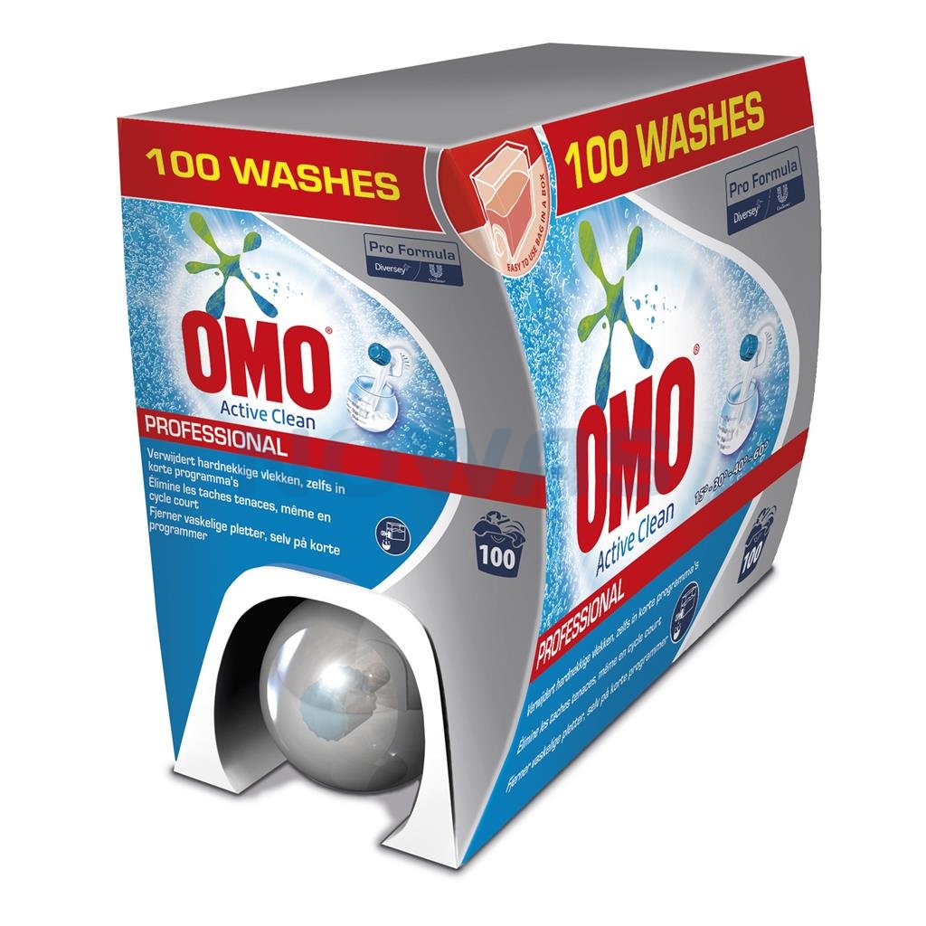 Omo Professional Active Clean flydende Tøjvask 7,5 L Tøjvask / Vaskepulver - NOWAS A/S