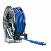 Automatisk rustfri hjtryks slangehjul 544 inkl. 30 m. bl 1-lags DN10 slange - 210 bar