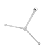 Mosmatic Turbo-Rotor-Arm TKA-F, 700, 3 armar, rostfri