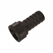 Slangenippel plast, indv. gevind