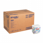 Kimberly Clark Torkduk Wypall X60 1-lagers, 317 x 365, vit 