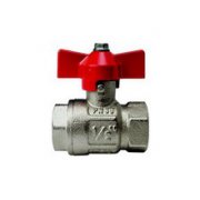 Kulventil med fullt genomlopp, muff/muff