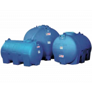 Cylindrisk vattentank, horisontell bl 500 ltr.