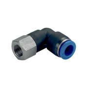 Push-in kobling 90 vinklet med indv. gevind