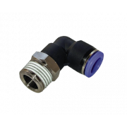 Push-in connector 90 angled with external thread