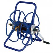 Metal Hose Reel, freestanding blue