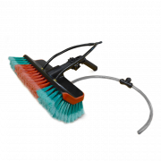 Vikan brste med splittede filamenter og 3mm dyser samt Resi-Neck Gardiner Vinkel adapter