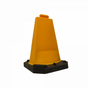 Minikegle, advarselsskilt, blank gul