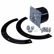 12V Motor for Freestanding High-Pressure Hose Reel with Electric Motor, Including Slip Rings