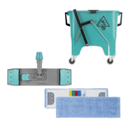 Wet System moppest med vogn/presse (ekskl. skaft)