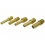 Slangenippel med udvendig gevind, messing