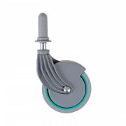 Hjul til TTS Nick plus trolley. 80mm. m/rme