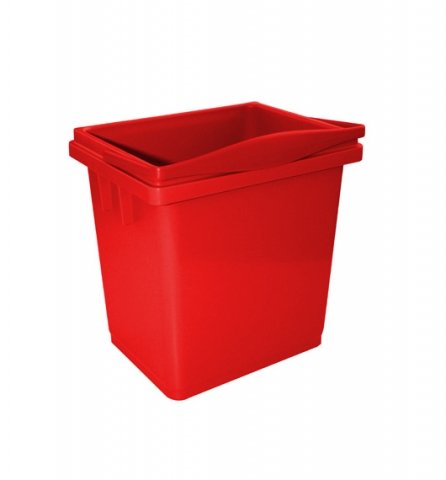 4 LT BUCKET - RED COLOUR Tall model - Standard buckets - NOWAS.shop