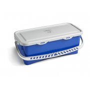 Bl Hermetisk lukket spand med lg, 10 ltr.