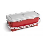 Rd Hermetisk lukket spand med lg, 10 ltr.