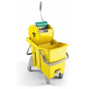 Action Pro rengringsvogn, 30 L. spand m/ Dry mop-vrider