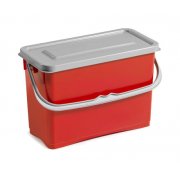 Red Hermetic Bucket 8 L. with lid and handle