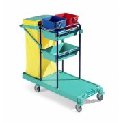 TROLLEY GREEN 130 RILSAN WITH AXIAL WHEELS