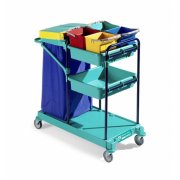 TROLLEY GREEN 420 RILSAN WITH AXIAL WHEELS