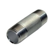 Nippelrr Gennemskret Rustfri, 1/2