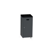 Caro affaldsbeholder, koksgr galvaniseret stl, 90 l