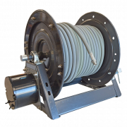 Fritstende Hjtryks slangehjul med 12V. elektrisk motor