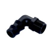 Hose nipple 90 plastic, 16 mm x 3/4