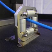 Hose guide roller, stainless steel