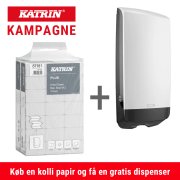 1 kolli Katrin papir + 1 XL dispenser gratis