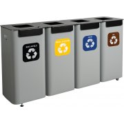 Modulspande til Affaldssortering 4x70 liter