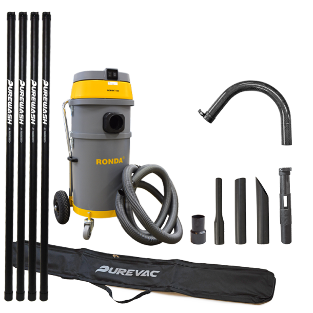 Purevac PRO Gutter Vacuum kit Gutter Cleaning kits NOWAS A/S