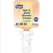 Tork S5, Luxury hr og body shower cream, 525 ml, 8 stk