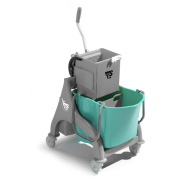 NICK trolley med 28L spand og O-Key vrider. gr�