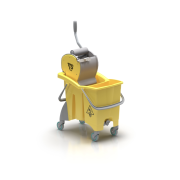 Action Pro reng�ringsvogn, 30 L. spand m/ Dry mop-vrider