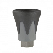 Dyseholder med beskyttelseskappe til fast dyse