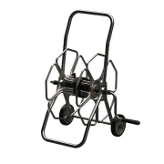 Metall slangvinda med hjul, rostfritt st�l