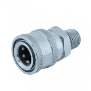 1/4 Lynkobling udv. gevind Rustfri NPT